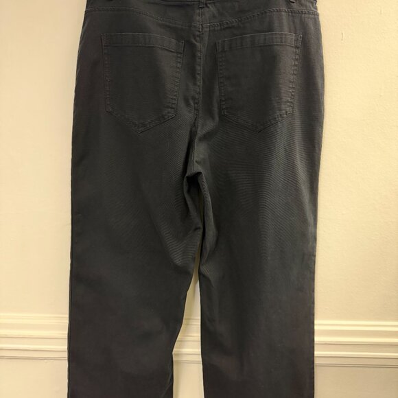 Old Navy high Waisted Black Crop Wide Leg Canvas Stretch Jeans - Picture 3 of 6